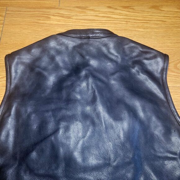 First Classics Platinum Label Leather Motorcycle Vest Sz XXL Black Carry/Conceal - Picture 15 of 16